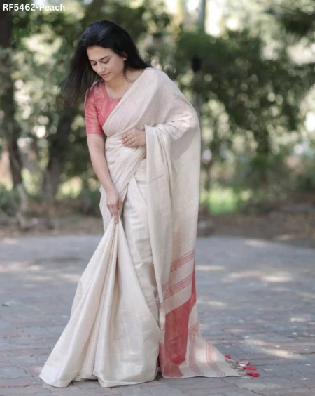 Pure Mysore Silk Soft Linen Elegant Saree!