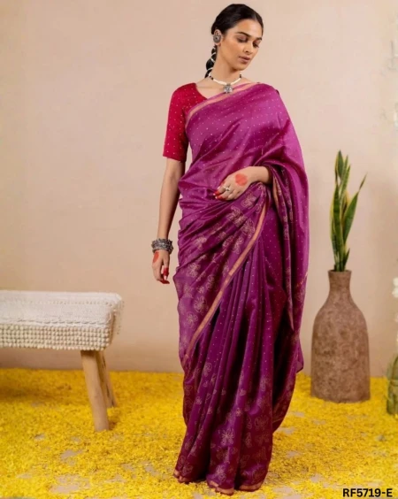 Elegant Mul Cotton Silk Printed Saree with Unstitched Blouse – Stylish Traditional Wear!