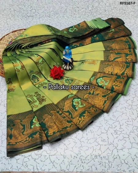 Premium Banarasi Silk Saree with Flower–Mina Design & Rich Zari Pallu!