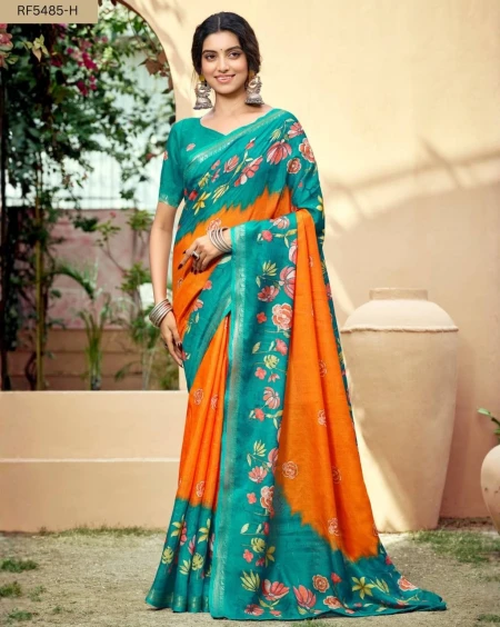 Cotton Digital Print Saree Comfortable Daily Wear for Women!