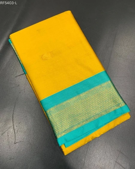 Cotton Silk Saree with Gold Weaving Border Unstitched Blouse Elegant Festive Wear for Women!