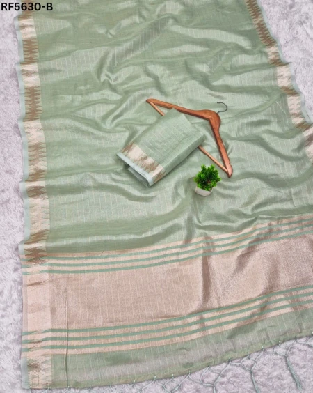 Soft Silk Saree with Unstitched Blouse Elegant Party & Festive Wear