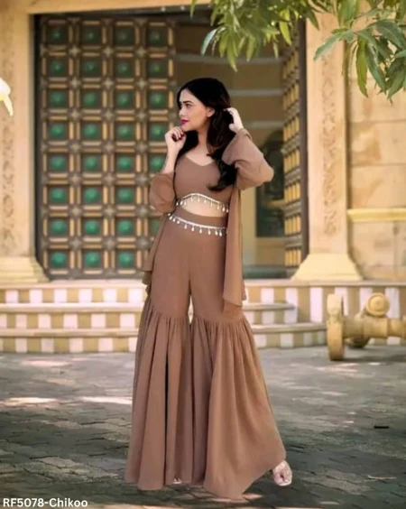 Premium Indo-Western with Stylish Latkan Work!