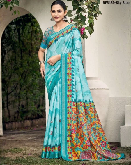 Soft Cotton Printed Comfortable Daily Wear Saree!
