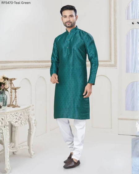 Jacquard Digital Print Kurta Pajama Stylish Ethnic Wear for Men!