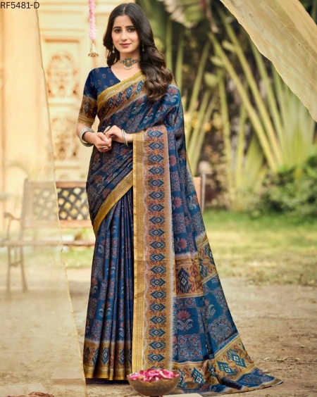 Cotton Floral Print  Daily Wear Saree!