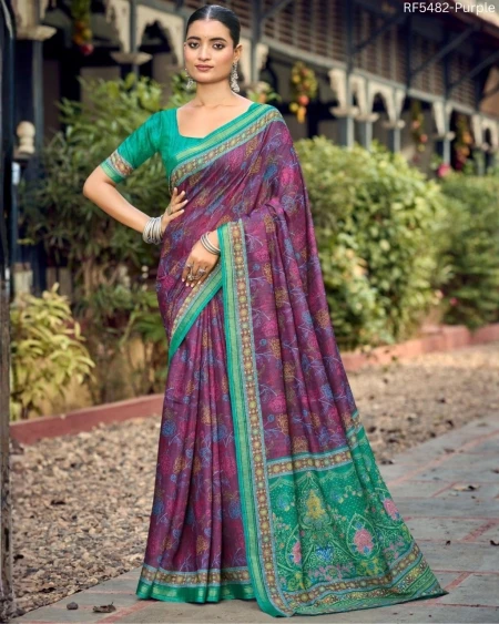 Mul Mul Cotton Digital Print Soft Saree!