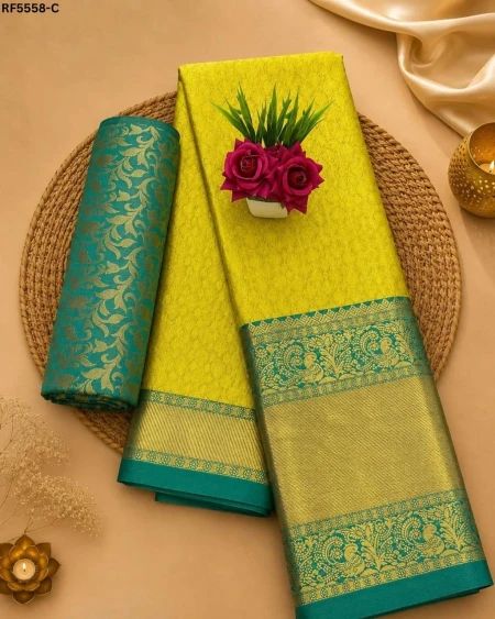Pure Mercerised Cotton Silk Saree with Rich Zari Border!