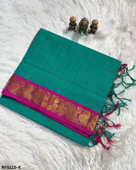 Pure Cotton Silk Saree with Elegant Zari Weaving Border!