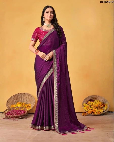 Black Rangoli Saree with Heavy Border and Designer Blouse!