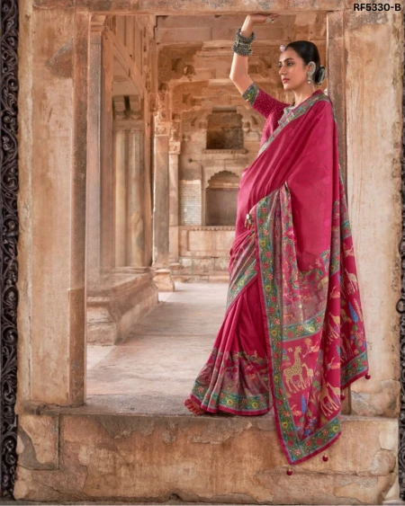 Pure Elegance in Every Drape – Classic P.V Silk Saree!