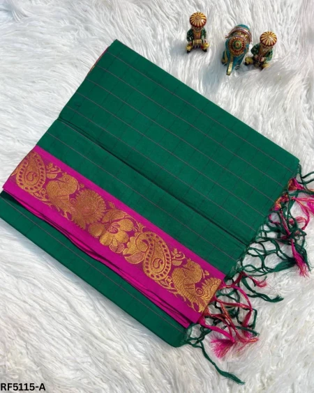 Pure Cotton Silk Saree with Elegant Zari Weaving Border!
