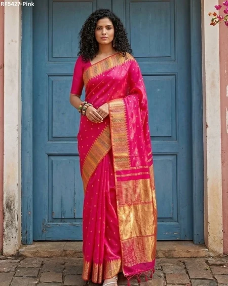 Kanchipuram Silk Blend Saree!