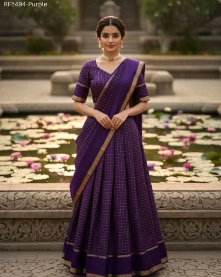 Viscose Georgette Zari Weaving Lehenga Set with Dupatta!