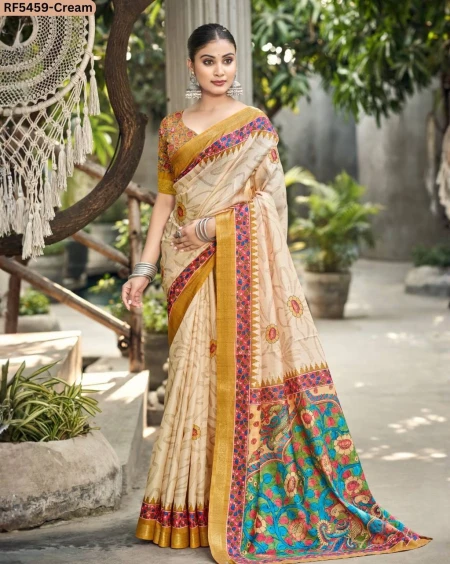Soft Cotton Printed Comfortable Daily Wear Saree!
