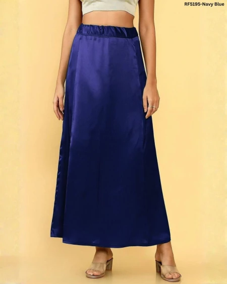 Comfortable Ultra Satin Saree Petticoat with Drawstring & Bakram!