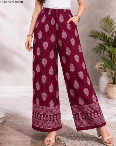 Heavy Lycra Printed Pant Stretchable Wrinkle Free Casual Wear!