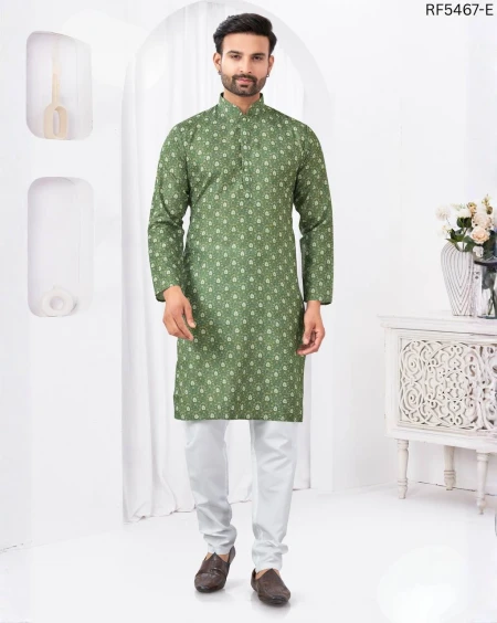 Rayon Cotton Digital Print Kurta Pajama Comfortable Ethnic Wear!