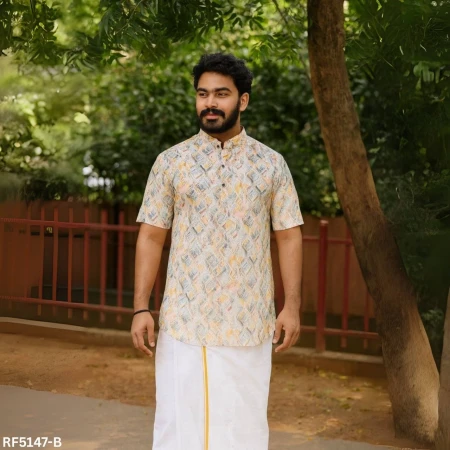 Premium Rubi Cotton Jippa – Elegant Digital Design!