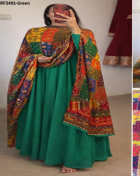 Reeta Fashion Captivating Deep Pink Malai Satin Lace Work Salwar Suit