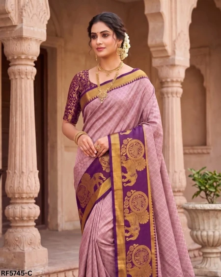 Elegant Cotton Silk Saree with Unstitched Blouse – Stylish Traditional Wear!