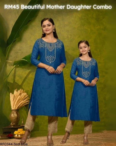 Premium Magic Cotton Kurti Set Combo for Mother & Daughter!