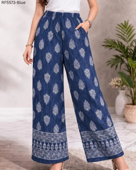 Heavy Lycra Printed Pant Stretchable Wrinkle Free Casual Wear!