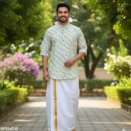 Premium Rubi Cotton Jippa – Elegant Digital Design!