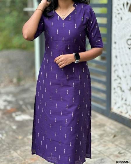 Cotton Printed Kurti with Crepe Inner Comfortable Daily Wear!