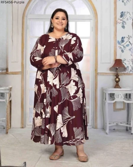 Premium Rayon Top Gown Comfortable Ethnic Wear!