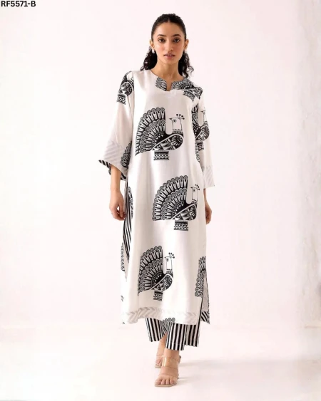 Rayon Digital Print Co Ord Set Casual Wear!