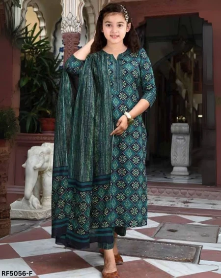 Adorable Elegance  – Magic Cotton Kurti for Kids!