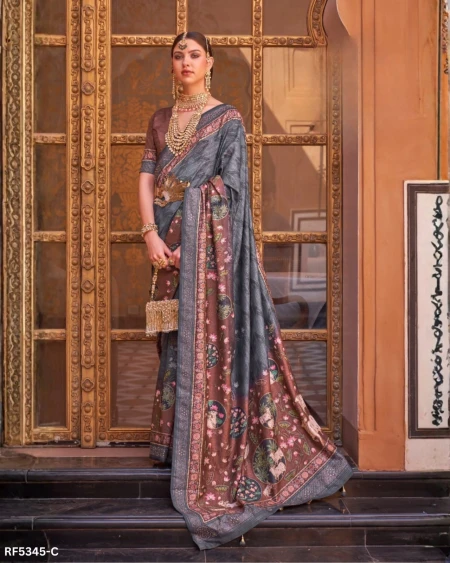 Art in Every Drape – PV Silk Woven Saree with Designer Pallu!