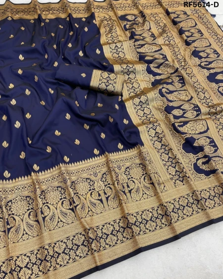 Soft Blend Silk Saree with Zari Weaving!