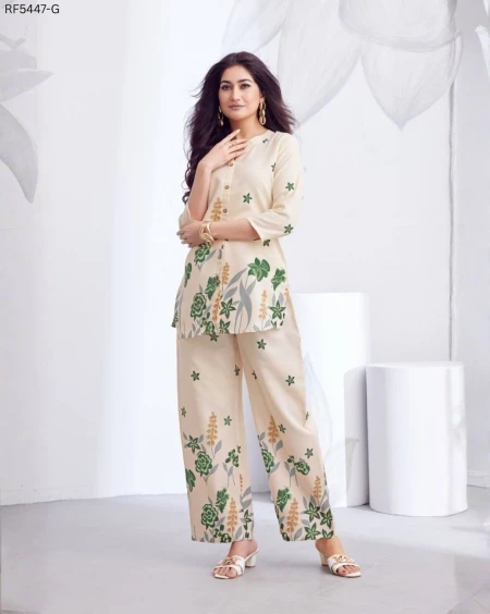 Cotton Printed Co-ord Set Elegant Ethnic Wear!