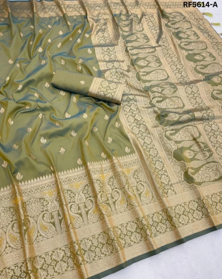 Soft Blend Silk Saree with Zari Weaving!
