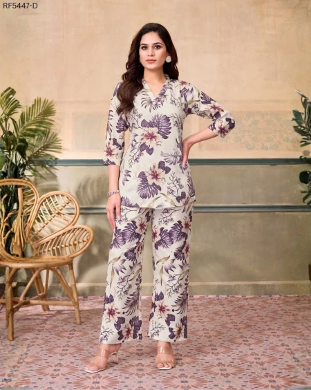 Cotton Printed Co-ord Set Elegant Ethnic Wear!