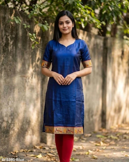 Elegant Fendi Satin Kurti with Inner – Stylish Party Wear Top!