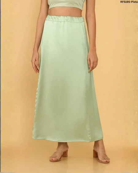 Comfortable Ultra Satin Saree Petticoat with Drawstring & Bakram!