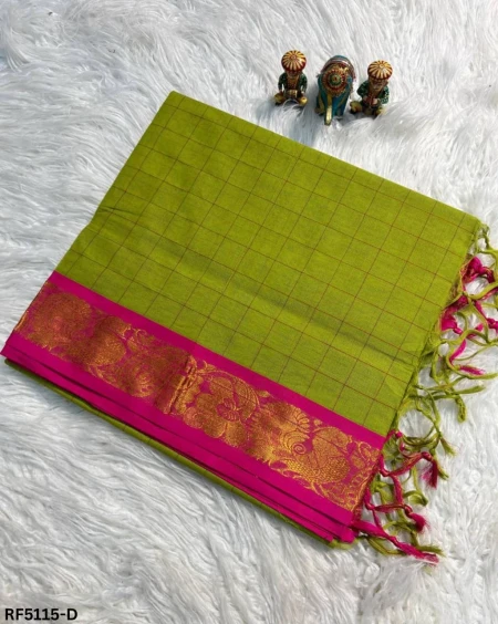 Pure Cotton Silk Saree with Elegant Zari Weaving Border!