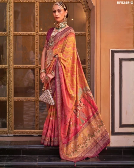 Art in Every Drape – PV Silk Woven Saree with Designer Pallu!