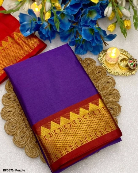 Elegant Cotton Silk Saree with Unstitched Blouse!