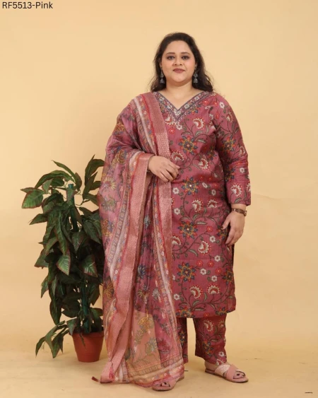 Lichi Viscose Handwork Kurti Set with Organza Dupatta Elegant Ethnic Wear for Women!