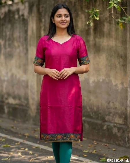 Elegant Fendi Satin Kurti with Inner – Stylish Party Wear Top!