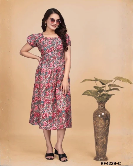 Beautiful One Piece Cotton Dress for Women