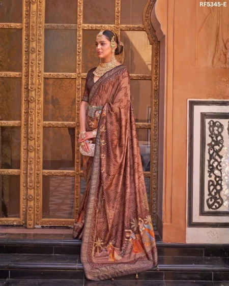 Art in Every Drape – PV Silk Woven Saree with Designer Pallu!