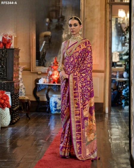 Timeless Tradition – PV Silk Saree with Classic Paisley Woven Elegance!