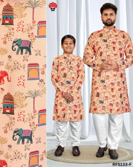 Father & Son Kurta With Pajama Combo In Soft Cotton!