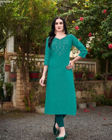 Nira Cotton Embroidered Kurti Comfortable Ethnic Daily Wear!