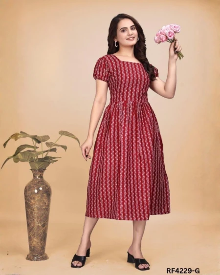 Beautiful One Piece Cotton Dress for Women